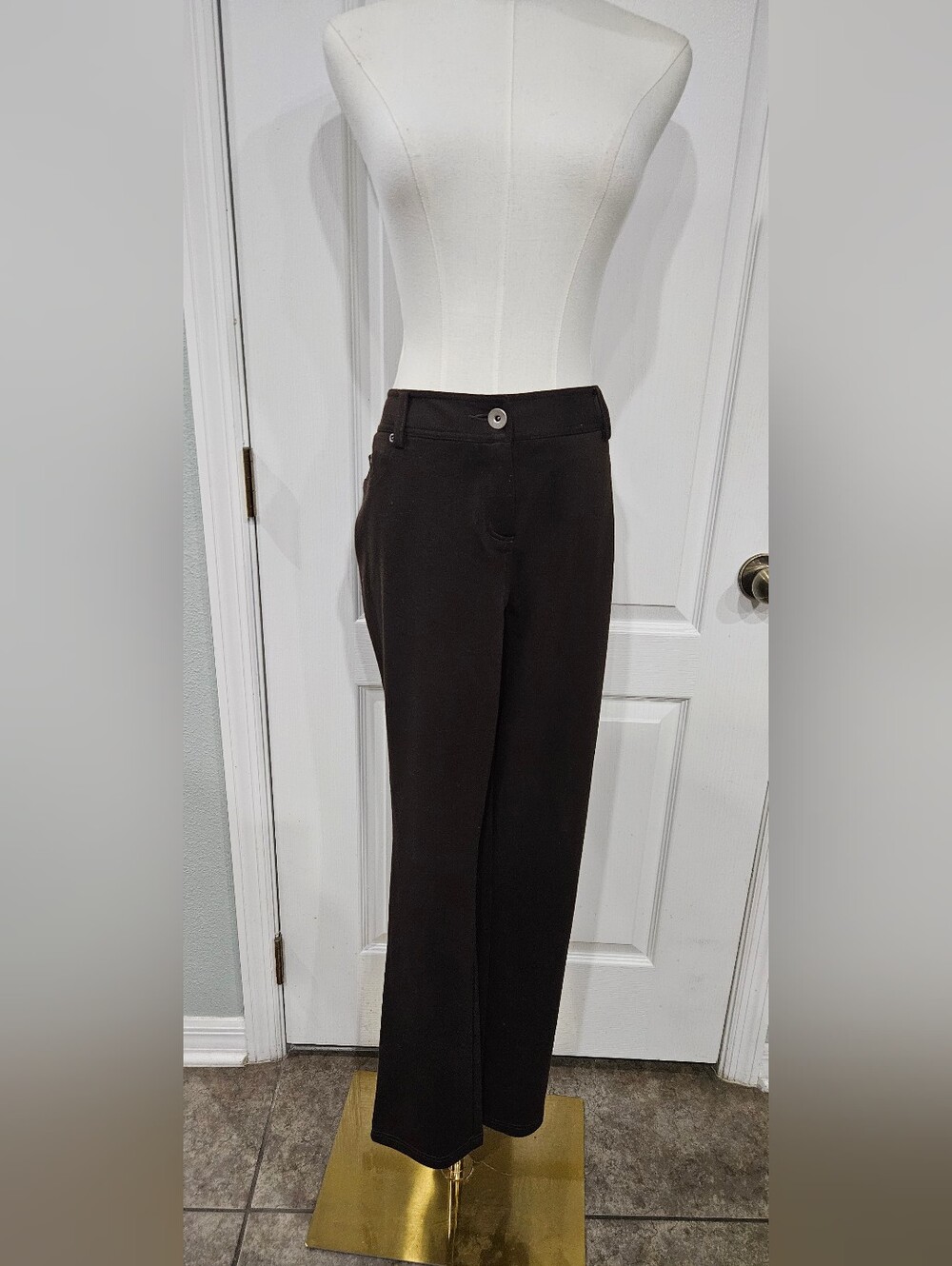 Women's Brown Stretch Dress Jeans